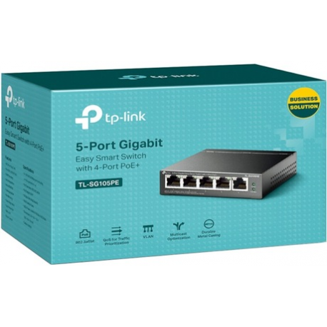 TP-Link TL-SG105MPE V1.60 - Switch - 5 x 10 / 100 / 1000 - desktop - 5