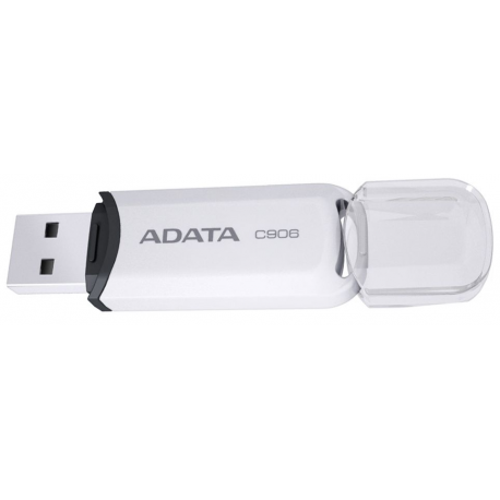 ADATA Classic Series C906 - USB flash drive - 32 GB - USB 2.0 - white - 2