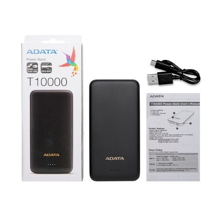 ADATA T10000 Power Bank 10000mAh Black