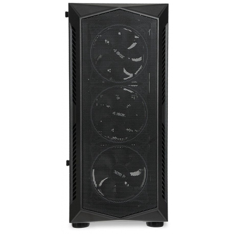 iBOX LUPUS 27 - Tower gaming - ATX - windowed side panel (tempered glass) - no power supply - black - USB/Audio - 4