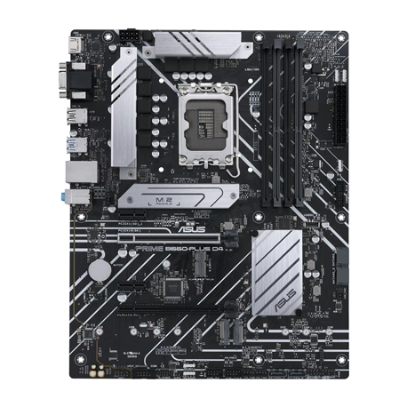 ASUS PRIME B660-PLUS D4 - Motherboard - ATX - LGA1700 Socket - B660 Chipset - USB 3.2 Gen 1, USB 3.2 Gen 2, USB-C 3.2 Gen 2x2, USB-C 3.2 Gen 1 - 2.5 Gigabit LAN - onboard graphics (CPU required) - HD Audio (8-channel) - 1