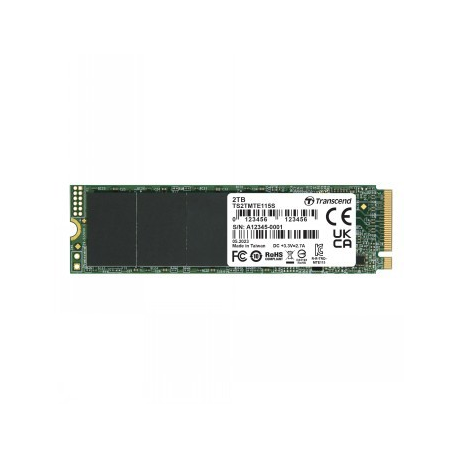 Transcend 115S - SSD - 2 TB - internal - M.2 2280 (double-sided) - PCIe 3.0 x4 (NVMe) - 0