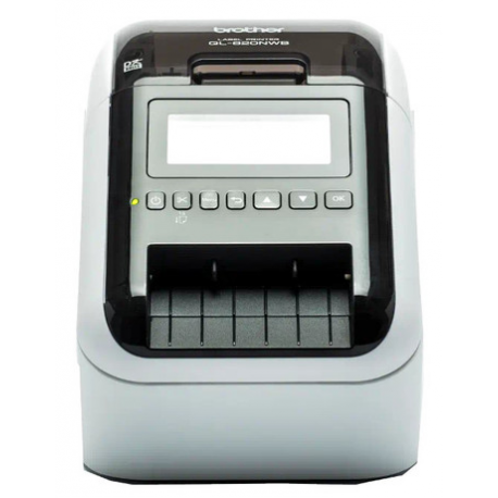 Brother QL-820NWB - Label printer - two-colour (monochrome) - direct thermal - Roll (6.2 cm) - 300 x 600 dpi - up to 110 labels / min - USB 2.0, LAN, Wi-Fi(n), USB host, Bluetooth 2.1 EDR - cutter - white, brilliant black - 3