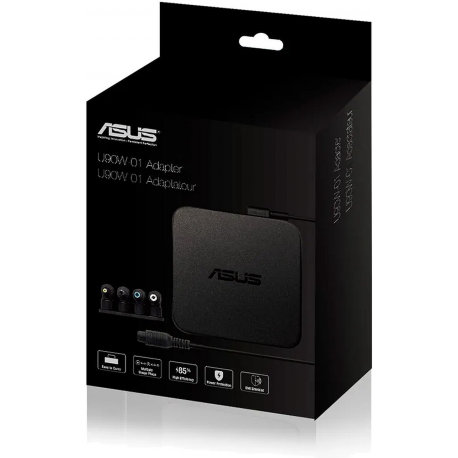 ASUS U90W-01 - Power adapter - AC 100-240 V - 90 Watt - Europe - black - for D515; E40X; M3500; M415; M515; TP1400; VivoBook Flip 14 TM420; 14 TP470; X415; X515; Y1511 - 2
