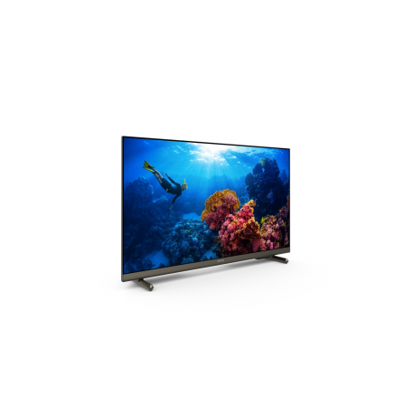Philips 24PHS6808 - 24" Diagonal Class 6800 Series LED-backlit LCD TV - Smart TV - New OS - 720p 1366 x 768 - HDR - satin chrome - 1
