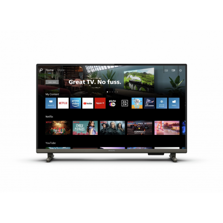 Philips 24PHS6808 - 24" Diagonal Class 6800 Series LED-backlit LCD TV - Smart TV - New OS - 720p 1366 x 768 - HDR - satin chrome - 5