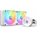 NZXT Kraken Elite 240 RGB - Processor liquid cooling system - with LCD display - (for: AM4, LGA1200, LGA1700, AM5, LGA115x Socket) - copper - 120 mm - matt white