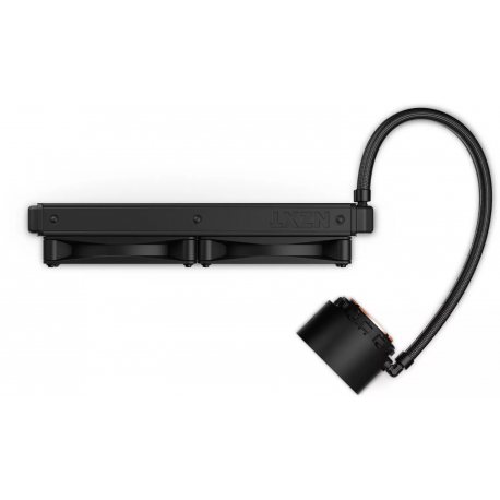 NZXT Kraken Elite 280 - Processor liquid cooling system - with LCD display - (for: AM4, LGA1200, LGA1700, AM5, LGA115x Socket) - copper - 140 mm - matte black - 4