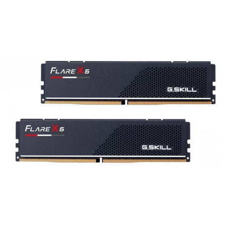 G.Skill Flare X5 - DDR5 - kit - 32 GB: 2 x 16 GB - DIMM 288-pin low profile - 6000 MHz  /  PC5-48000 - CL30 - 1.35 V - unbuffered - non-ECC - matte black - 0