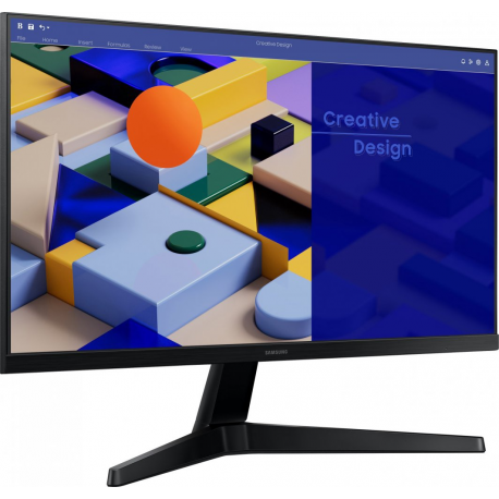 Samsung S27C310EAU - S31C Series - LED monitor - 27" - 1920 x 1080 Full HD (1080p) @ 75 Hz - IPS - 250 cd/m² - 1000:1 - 5 ms - HDMI, VGA - black - 2