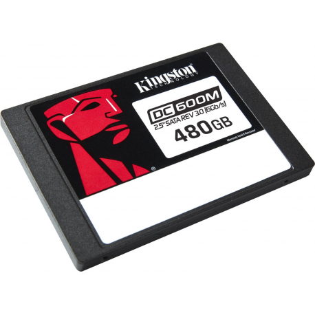 Kingston DC600M - SSD - Mixed Use - encrypted - 480 GB - internal - 2.5" - SATA 6Gb / s - 256-bit AES - Self-Encrypting Drive (SED) - 1