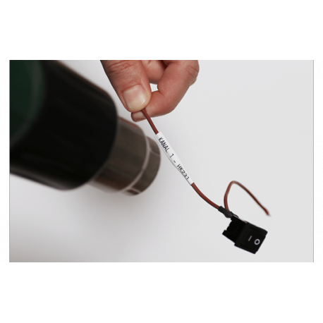 Brother HSe-231E - Black on white - Roll (1.12 cm x 1.5 m) 1 cassette(s) hanging box - heat shrink tube tape - for P-Touch PT-D800W, PT-E300, PT-E300VP, PT-E550WVP, PT-P700, PT-P750W, PT-P900W, PT-P950NW - 1