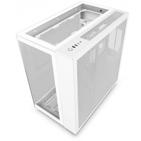 NZXT H series H9 Elite - Mid tower - ATX - windowed side panel (tempered glass) - no power supply - matt white - USB / Audio - 3