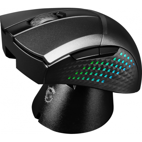 MSI Clutch GM51 - Mouse - lightweight - right-handed - optical - 6 buttons - wireless, wired - Bluetooth, 2.4 GHz - USB wireless receiver - 7