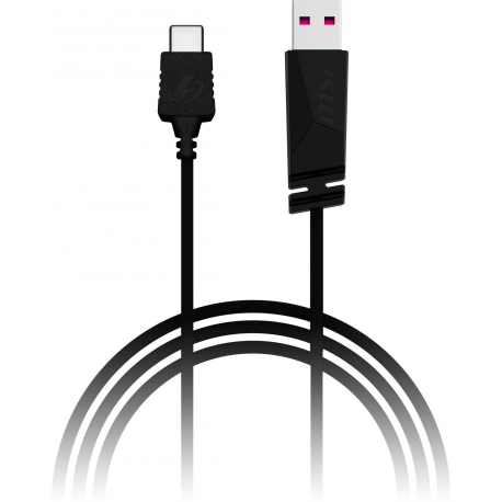 MSI Clutch GM51 - Mouse - lightweight - right-handed - optical - 6 buttons - wireless, wired - Bluetooth, 2.4 GHz - USB wireless receiver - 9