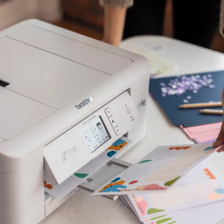 Brother DCP-J1800DW - Multifunction printer - colour - ink-jet - A4 (210 x 297 mm) (original) - A4 / Letter (media) - up to 13 ppm (copying) - up to 17 ppm (printing) - 150 sheets - USB 2.0, LAN, Wi-Fi(n) - 4