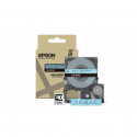 Epson LabelWorks LK-4LAS - Grey on blue - Roll (1.2 cm x 8 m) 1 cassette(s) hanging box - tape cartridge - for LabelWorks LW-C410, LW-C610
