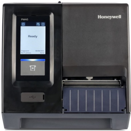 Honeywell PM45 - Label printer - thermal transfer - Roll (11.4 cm) - 300 dpi - up to 300 mm / sec - USB 2.0, Gigabit LAN, USB 2.0 host, serial - 3