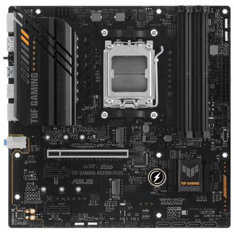 ASUS TUF GAMING A620M-PLUS - Motherboard - micro ATX - Socket AM5 - AMD A620 Chipset - USB 3.1 Gen 1, USB-C 3.2 Gen 1 - 2.5 Gigabit LAN - onboard graphics (CPU required) - HD Audio (8-channel) - 0
