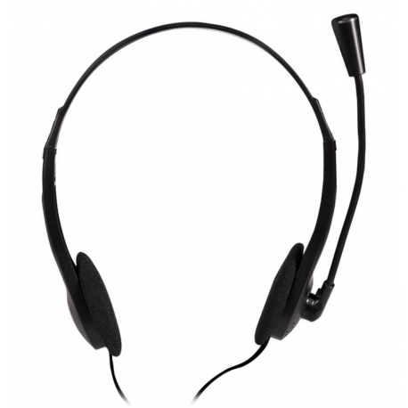 LogiLink HS0052 - Headset - on-ear - wired - 3.5 mm jack - black - 0