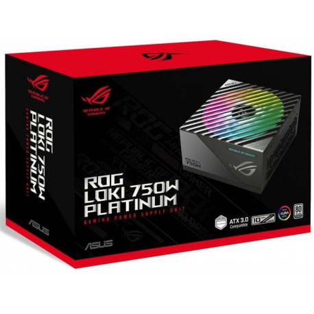 ASUS ROG Loki SFX-L Platinum - Power supply (internal) - ATX 3.0  /  SFX-L - 80 PLUS Platinum - AC 100-240 V - 750 Watt - 0