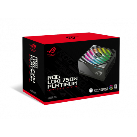 ASUS ROG Loki SFX-L Platinum - Power supply (internal) - ATX 3.0  /  SFX-L - 80 PLUS Platinum - AC 100-240 V - 750 Watt - 20