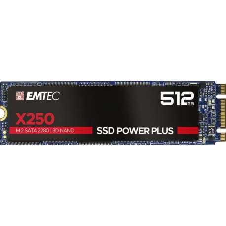 EMTEC SSD Power Plus X250 - SSD - 512 GB - internal - M.2 2280 - SATA 6Gb / s - 0