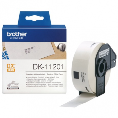 MediaRange - Paper - black on white - 29 x 90 mm 400 label(s) (1 roll(s) x 400 box - labels (alternative for: Brother DK-11201) - for Brother QL-1050, 1060, 1110, 500, 550, 560, 570, 580, 600, 650, 700, 710, 720, 820 - 1