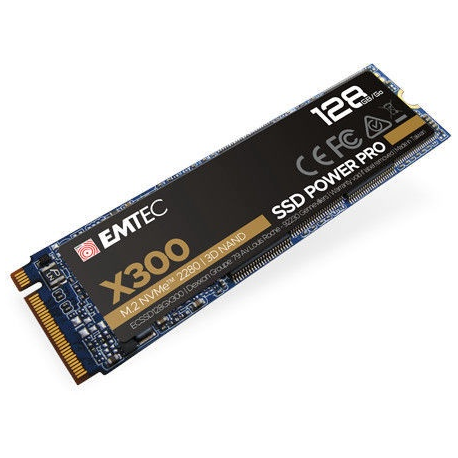 EMTEC Power Pro X300 - SSD - 128 GB - internal - M.2 2280 - PCIe 3.0 x4 (NVMe) - 1