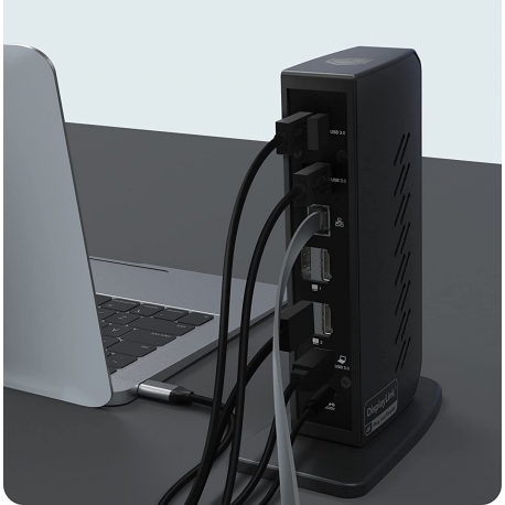 ICY BOX IB-DK2252AC - Docking station - USB-C  /  Thunderbolt 3  /  USB 3.0 - 2 x DP, 2 x HDMI - 1GbE - 40 Watt - 1