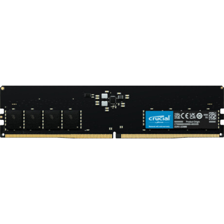 Crucial - DDR5 - kit - 32 GB: 2 x 16 GB - SO-DIMM 262-pin - 4800 MHz  /  PC5-38400 - CL40 - 1.1 V - unbuffered - non-ECC - 3