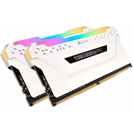 CORSAIR Vengeance RGB PRO - DDR4 - kit - 32 GB: 2 x 16 GB - DIMM 288-pin - 2666 MHz / PC4-21300 - CL16 - 1.2 V - unbuffered - non-ECC - white - 2