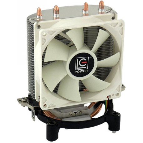 LC Power Cosmo Cool LC-CC-95 - Processor cooler - (for: LGA775, LGA1156, AM2, AM3, LGA1155) - aluminium and copper - 90 mm - white, silver - 0