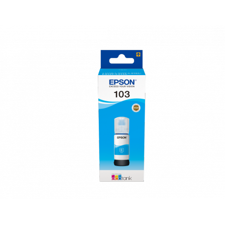 Epson 103 - 65 ml - cyan - original - ink refill - for EcoTank L3150, L3151, L5190 - 0