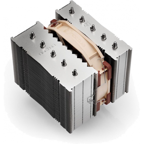 Noctua NH-D12L - Processor cooler - (for: LGA1156, LGA1155, LGA2011, LGA1150, LGA1151, LGA2011-3 (Square ILM), AM4, LGA2066, LGA1200, LGA2011-0, LGA1700, AM5) - copper base and heatpipes with aluminium cooling fins - 120 mm - 3