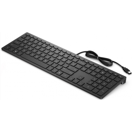HP Pavilion 300 - Keyboard - USB - cheddar black - for OMEN by HP Laptop 16; Victus by HP Laptop 16; Laptop 14, 15, 17; Pavilion Plus Laptop 14 - 0