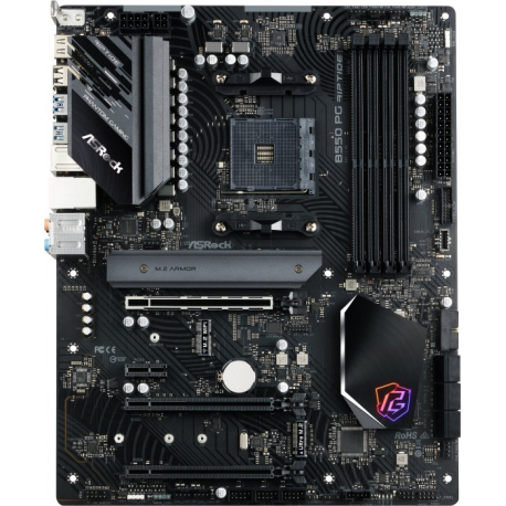 ASRock B550 PG Riptide - Motherboard - ATX - Socket AM4 - AMD B550 Chipset - USB-C Gen2, USB 3.2 Gen 1, USB 3.2 Gen 2 - 2.5 Gigabit LAN - onboard graphics (CPU required) - HD Audio (8-channel) - 0