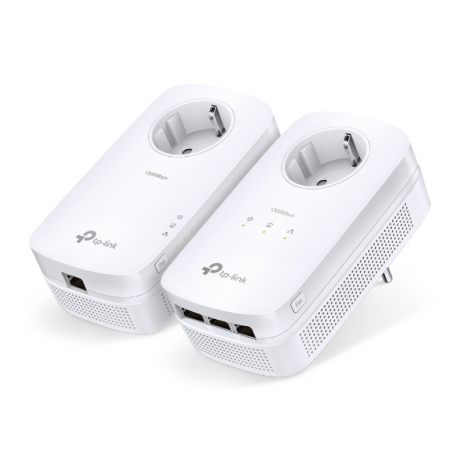 TP-Link AV1300 - Gigabit Passthrough Powerline Starter Kit - bridge - GigE, HomePlug AV (HPAV), HomePlug AV (HPAV) 2.0, IEEE 1901 - wall-pluggable - 0