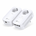 TP-Link AV1300 - Gigabit Passthrough Powerline Starter Kit - bridge - GigE, HomePlug AV (HPAV), HomePlug AV (HPAV) 2.0, IEEE 1901 - wall-pluggable
