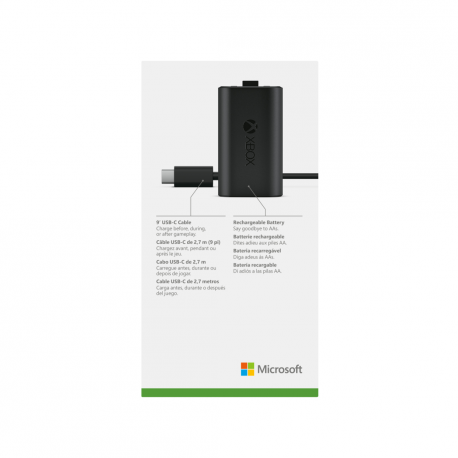 Microsoft Xbox Rechargeable Battery + USB-C Cable - External battery pack - for Xbox Series S, Xbox Series X - 7