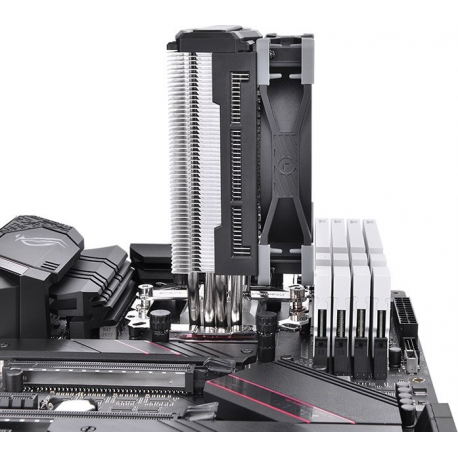 Thermaltake TOUGHAIR 310 - Processor cooler - (for: LGA1156, AM2, AM2+, AM3, LGA1155, AM3+, FM1, FM2, LGA1150, LGA1151, AM4, LGA1200) - aluminium - 120 mm - 3
