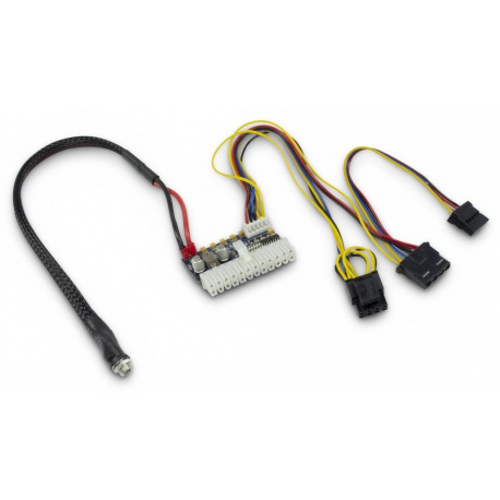 Inter-Tech - Power cable - DC jack, 20 pin ATX to 4 PIN internal power, SATA power, 4 pin internal power (12V) - 0