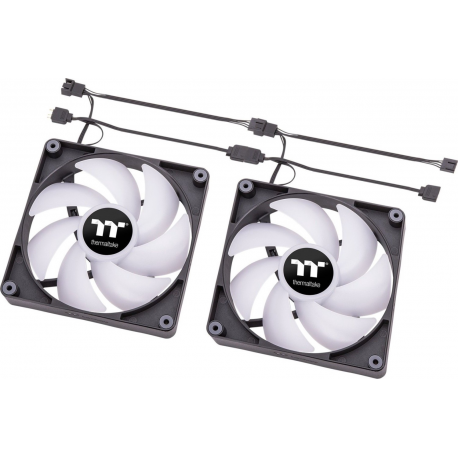 Thermaltake CT140 ARGB Sync - Case fan - 140 mm - black (pack of 2) - 3