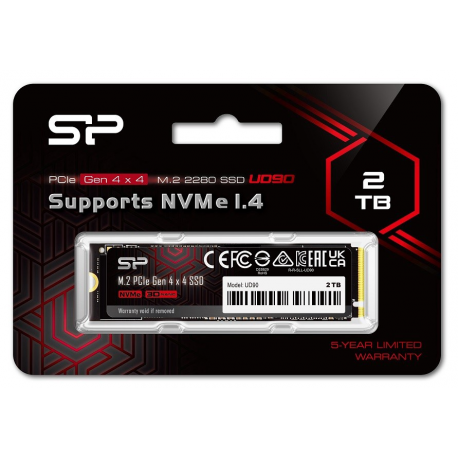 SILICON POWER UD90 - SSD - 2 TB - internal - M.2 2280 - PCIe 4.0 x4 (NVMe) - 5