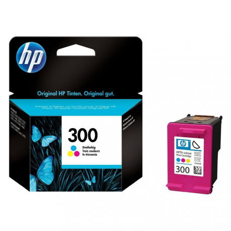 HP 300 - 4 ml - colour (cyan, magenta, yellow) - original - ink cartridge - for Deskjet F2430, F2483, F2488, F4213, F4435; Envy 100 D410, 11X D411, 120; Photosmart C4685 - 1