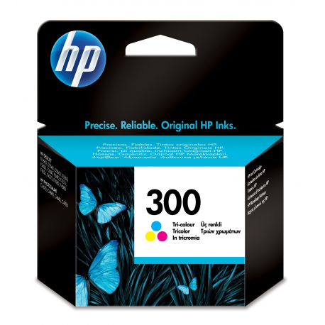 HP 300 - 4 ml - colour (cyan, magenta, yellow) - original - ink cartridge - for Deskjet F2430, F2483, F2488, F4213, F4435; Envy 100 D410, 11X D411, 120; Photosmart C4685 - 3