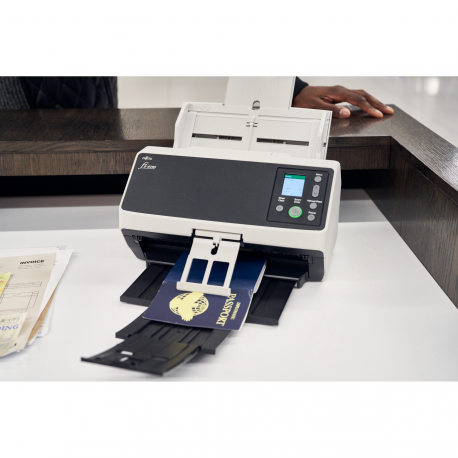 Fujitsu fi-8150 - Document scanner - Dual CIS - Duplex - 216 x 355.6 mm - 600 dpi x 600 dpi - up to 50 ppm (mono)  /  up to 50 ppm (colour) - ADF (100 sheets) - up to 8000 scans per day - Gigabit LAN, USB 3.2 Gen 1 - 7