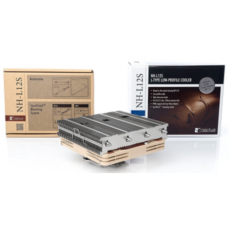 Noctua NH-L12S - Processor cooler - (for: LGA1156, AM2, AM2+, LGA1366, AM3, LGA1155, AM3+, LGA2011, FM1, FM2, LGA1150, FM2+, LGA2011-3, LGA1151, AM4, LGA2066, LGA1200) - aluminum with nickel plated copper base - 120 mm - 13