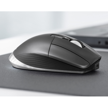 3Dconnexion CadMouse Pro Wireless - Mouse - ergonomic - 7 buttons - wireless - Bluetooth, 2.4 GHz - USB wireless receiver - 3