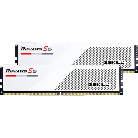 G.Skill Ripjaws S5 - DDR5 - kit - 32 GB: 2 x 16 GB - DIMM 288-pin - 6000 MHz  /  PC5-48000 - CL30 - 1.35 V - unbuffered - non-ECC - matt white - 0